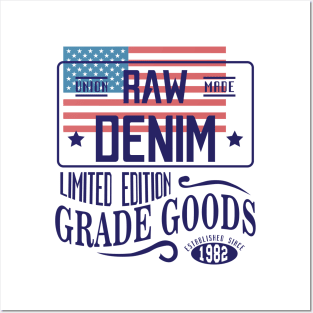 Raw Denim Limited edition Posters and Art